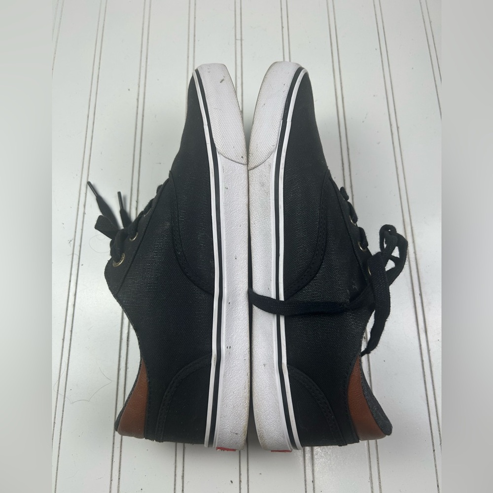 Levi’s Black Canvas Low Top Casual Streetwear Sneakers Men’s Size 9.5 - Picture 9 of 11